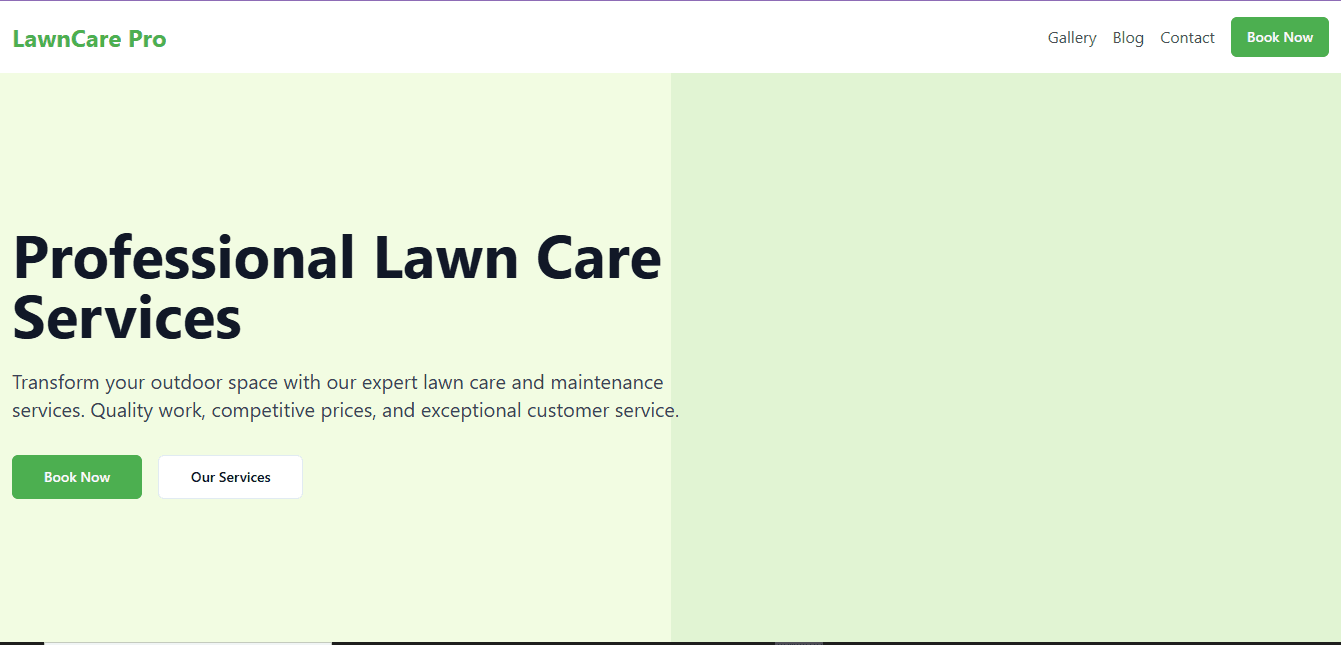 Complete Lawn - Booking System with Supabase